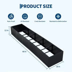 Metal Raised Garden Bed, Black Square Planter Box Outdoor with Removable Shelf & Open Base, Heavy Duty Trough Planter for Vegetables Flowers Herbs