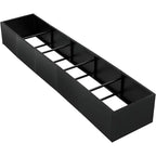 Metal Raised Garden Bed, Black Square Planter Box Outdoor with Removable Shelf & Open Base, Heavy Duty Trough Planter for Vegetables Flowers Herbs