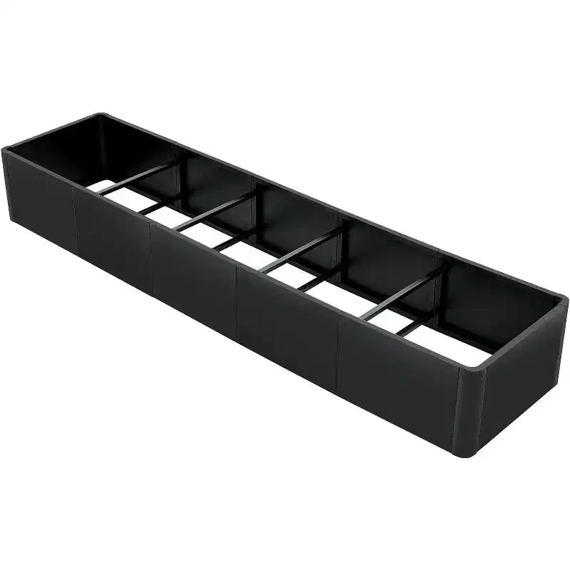 Extra Long Open Base Metal Raised Bed  Modern Metal, Tool-Free Snap-On Assembly, Rounded Corners, Open Base, Drainage Holes, For Patio,Balcony,Yard