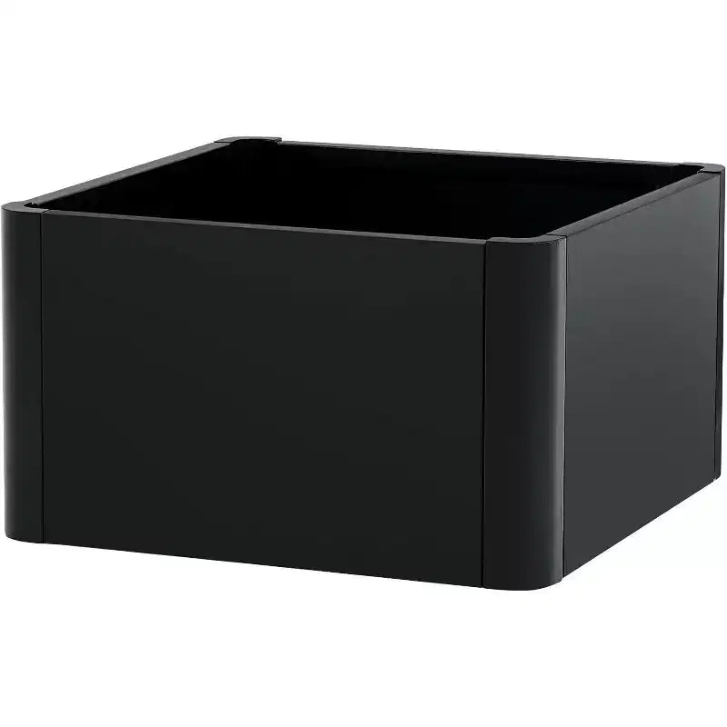 Extra Long Open Base Metal Raised Bed  Modern Metal, Tool-Free Snap-On Assembly, Rounded Corners, Open Base, Drainage Holes, For Patio,Balcony,Yard