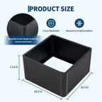 Extra Long Open Base Metal Raised Bed  Modern Metal, Tool-Free Snap-On Assembly, Rounded Corners, Open Base, Drainage Holes, For Patio,Balcony,Yard