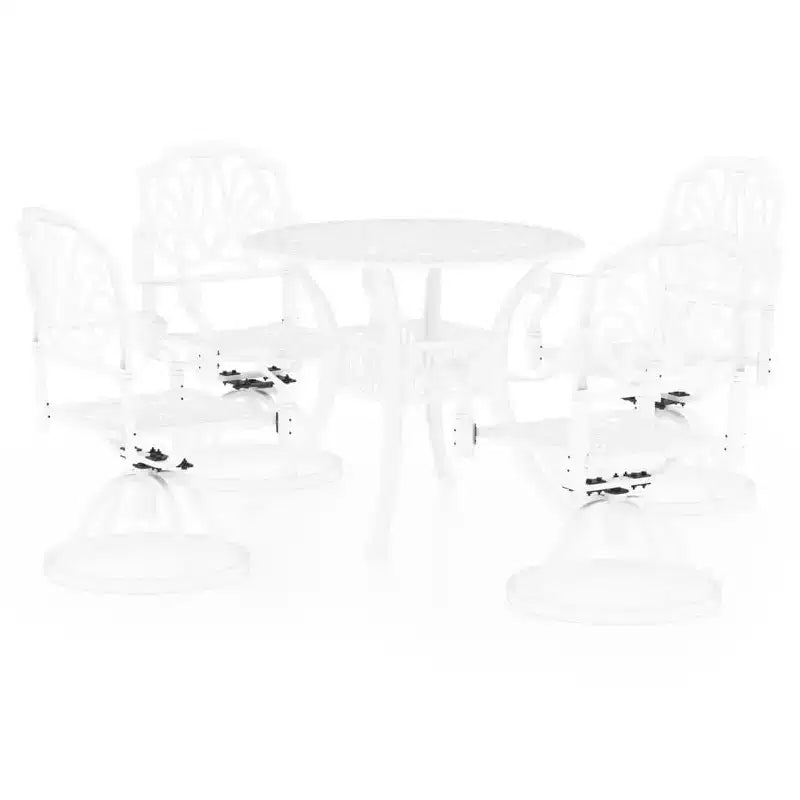 vidaXL Bistro Set Cast aluminum Standard Swivel Bistro Set