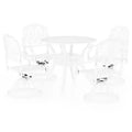 vidaXL Bistro Set Cast aluminum Standard Swivel Bistro Set