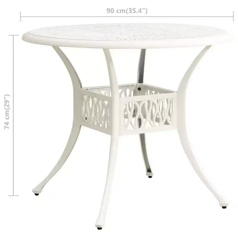 vidaXL Bistro Set Cast aluminum Standard Swivel Bistro Set