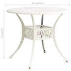 vidaXL Bistro Set Cast aluminum Standard Swivel Bistro Set