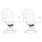 vidaXL Bistro Set Cast aluminum Standard Swivel Bistro Set