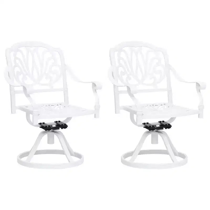 vidaXL Bistro Set Cast aluminum Standard Swivel Bistro Set