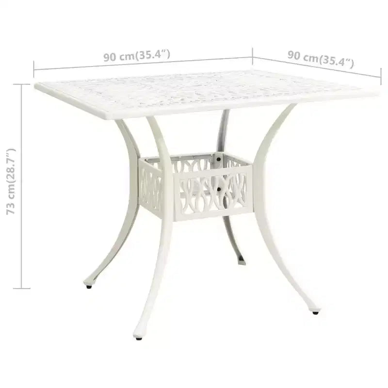 vidaXL Bistro Set Cast aluminum Medium Swivel Outdoor Bistro Set