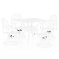 vidaXL Bistro Set Cast aluminum Medium Swivel Outdoor Bistro Set