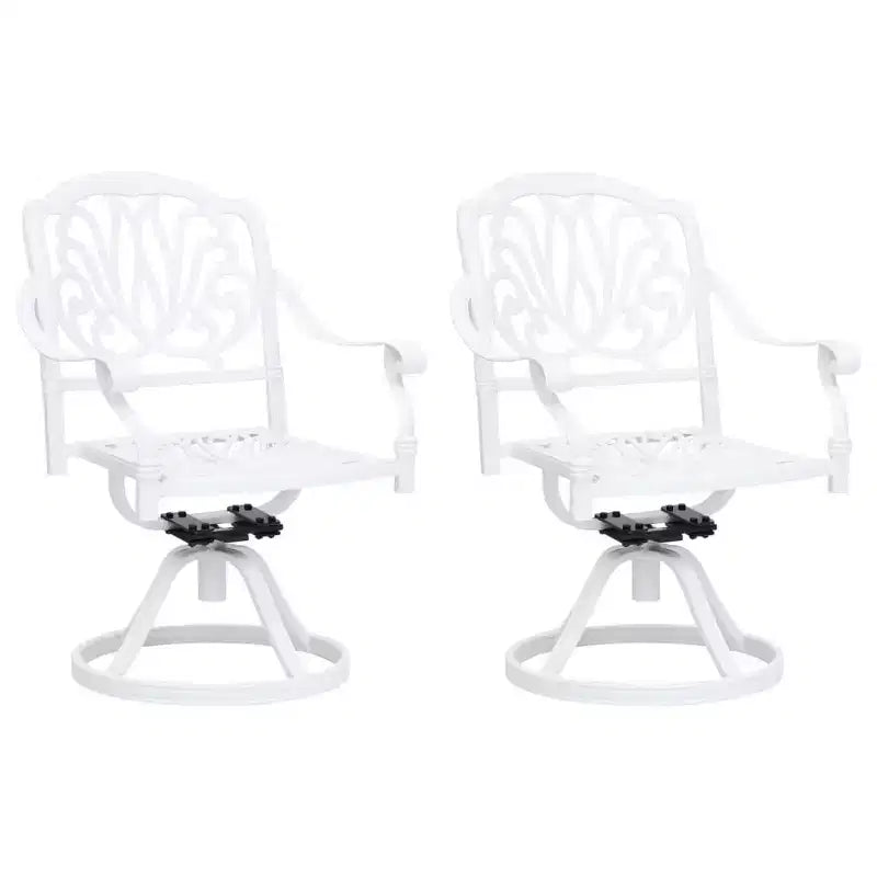 vidaXL Bistro Set Cast aluminum Medium Swivel Outdoor Bistro Set