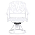 vidaXL Bistro Set Cast aluminum Medium Swivel Outdoor Bistro Set
