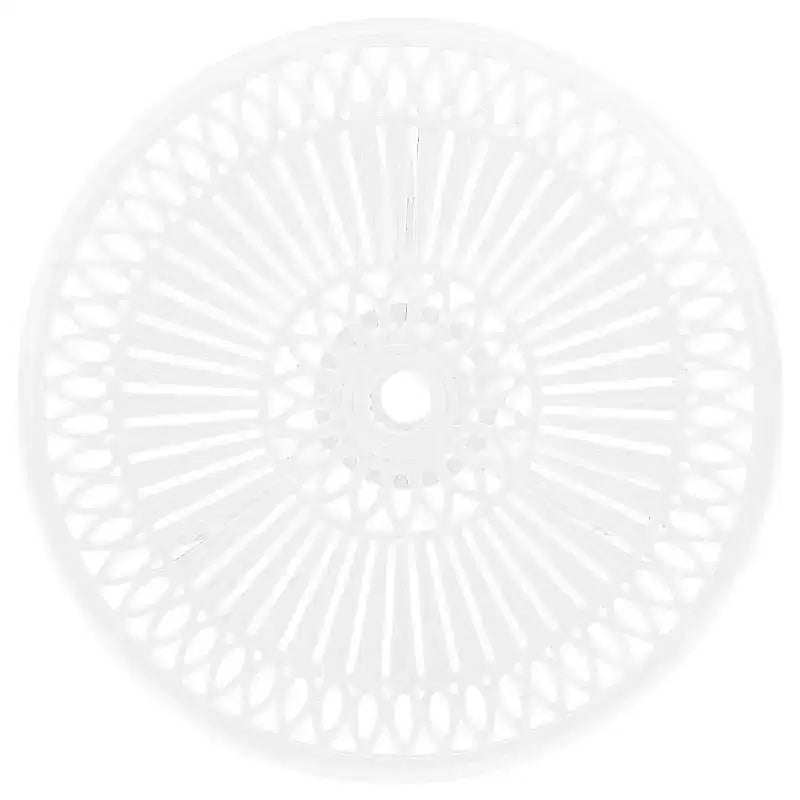 vidaXL Bistro Set White Cast Aluminum Standard Swivel Bistro Set