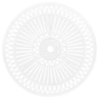 vidaXL Bistro Set White Cast Aluminum Standard Swivel Bistro Set