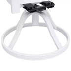 vidaXL Bistro Set White Cast Aluminum Standard Swivel Bistro Set