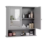 Bathroom Wall Cabinet With 2 Mirror Doors And 1 Shelf