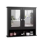 Bathroom Wall Cabinet With 2 Mirror Doors And 1 Shelf