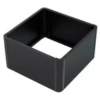 Acekool Square Metal Planter Box with Drainage Base and Tool Free Snap Assembly for Patio Balcony Garden