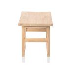 JONATHAN Y Finesse 18.3 Classic Casual Handcrafted Solid Mindi Wood Accent Stool with Tipped Legs