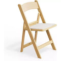 VINGLI Resin Folding Chairs with Cushion, Foldable Plastic Chair with Comfortable Padded Seats, Perfect for Event Party Indoor Outdoor