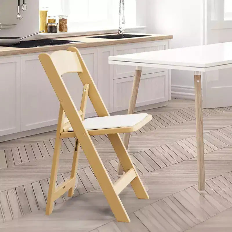VINGLI Resin Folding Chairs with Cushion, Foldable Plastic Chair with Comfortable Padded Seats, Perfect for Event Party Indoor Outdoor