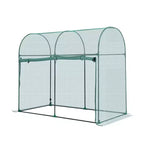 VEVOR Crop Cage, 5.9 x 2.98 x 4.9 ft Plant Protection Tent with Zippered Door, Wind-Resistant Tall Crop Cage, with Frame, Plant Netting,Green
