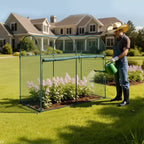 VEVOR Crop Cage, 5.9 x 2.98 x 4.9 ft Plant Protection Tent with Zippered Door, Wind-Resistant Tall Crop Cage, with Frame, Plant Netting,Green