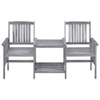vidaXL Patio Chair With Tea Table