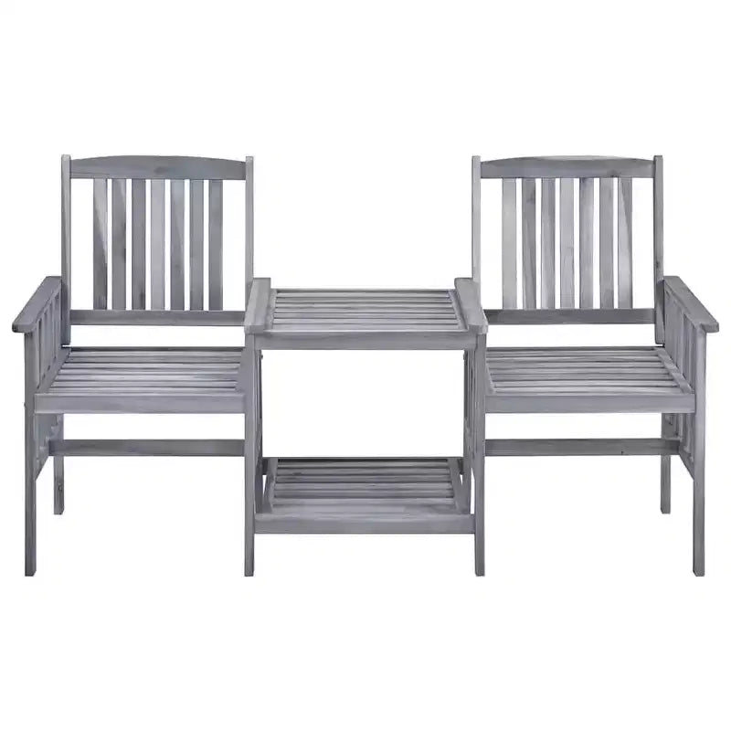vidaXL Patio Chair With Tea Table
