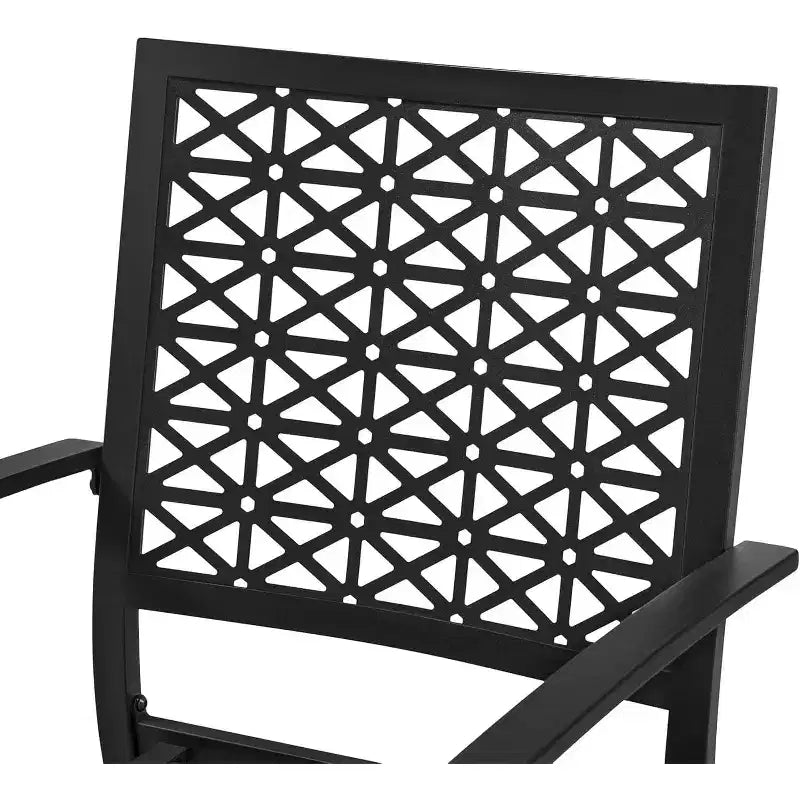 3-Piece Wrought Iron Bistro Set - Rust-Resistant Outdoor Table & Chairs for Patio, Balcony & Conservatory