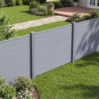 Costway 48'' x 38'' Air Conditioner Fence 4 Panels w/Metal Ground Stakes No Dig Trash Can