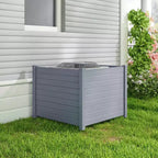 Costway 48'' x 38'' Air Conditioner Fence 4 Panels w/Metal Ground Stakes No Dig Trash Can