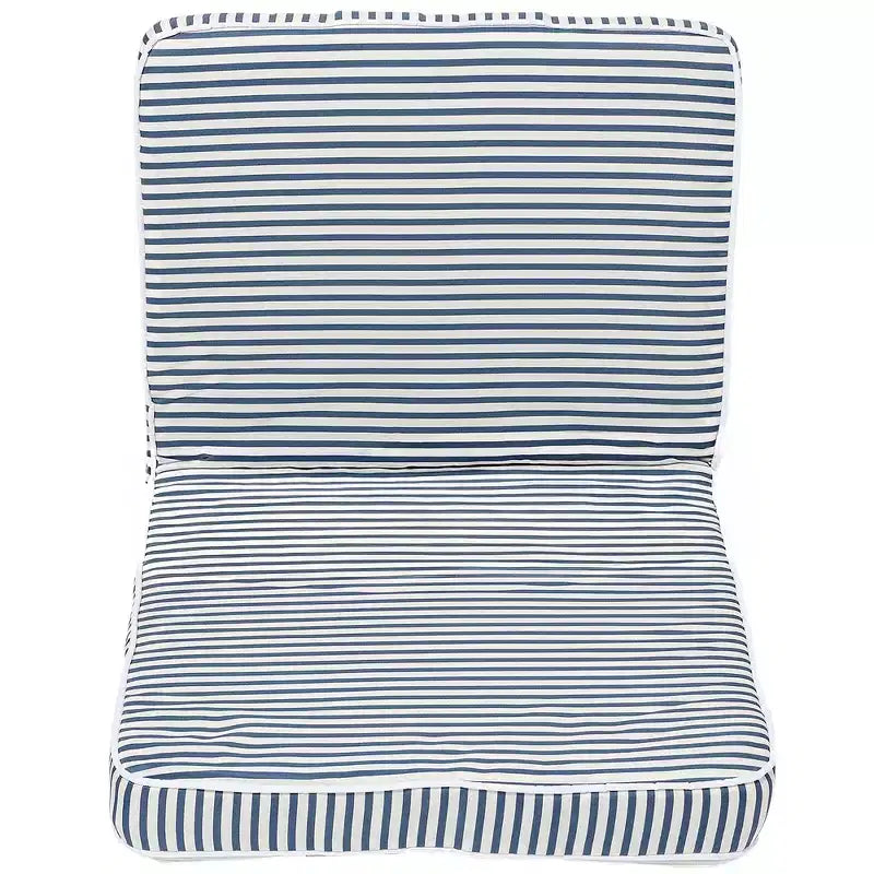 Sunnylife: Take Anywhere Folding Chair - Resort Stripe Navy Blue, Lounger Seat