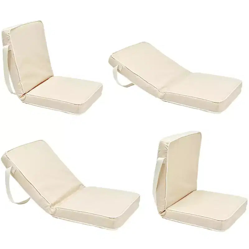 Sunnylife: Take Anywhere Folding Chair - Oyster, Cream Portable Sun Lounger Seat