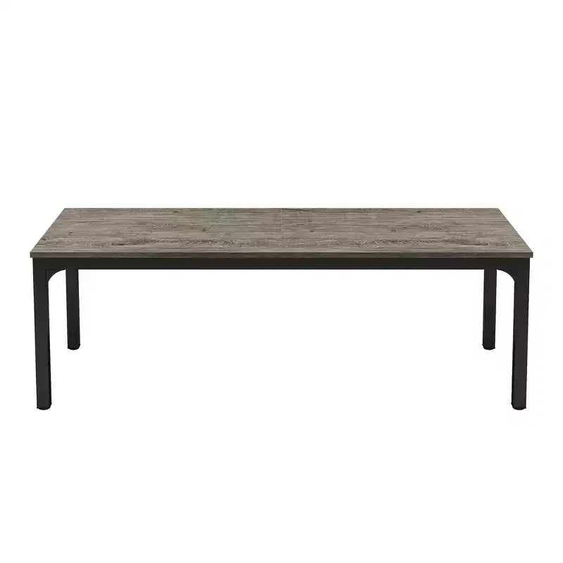 MAYEERTY 78.7 Extra Long Industrial Double Workstation Desk, 2-Person Home Office Desk with Heavy-Duty Metal Frame, 200lbs Capacity MDF Tabletop