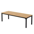 MAYEERTY 78.7 Extra Long Industrial Double Workstation Desk, 2-Person Home Office Desk with Heavy-Duty Metal Frame, 200lbs Capacity MDF Tabletop
