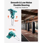 VEVOR Swing Hangers, 4 Pack Heavy Duty Swing Brackets, 5000 lbs Capacity, Screws Bolts Included, Smooth Dual Bearing, Aluminum Alloy Hangers, Green