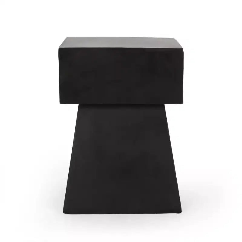 Christopher Knight Home Aesop Modern Patio Lightweight Concrete Side Table