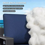 UPTIOT Outdoor Seat & Back Cushion Set, Water-Resistant Olefin Fabric Patio Cushions with Removable Washable Covers