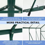 Mondawe 6x8 FT Polycarbonate Greenhouse Raised Base and Anchor Aluminum Heavy Duty Walk-in Greenhouses for Outdoor Backyard