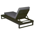 Christopher Knight Home Hudson Patio Modern Acacia Wood 4-Position Adjustable Chaise Lounge with Cushion