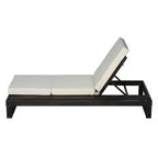 Christopher Knight Home Hudson Patio Modern Acacia Wood 4-Position Adjustable Chaise Lounge with Cushion