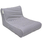 Sunnylife: Luxe Floating Chair - Marine Navy Stripe - Inflatable Poolside Lounge