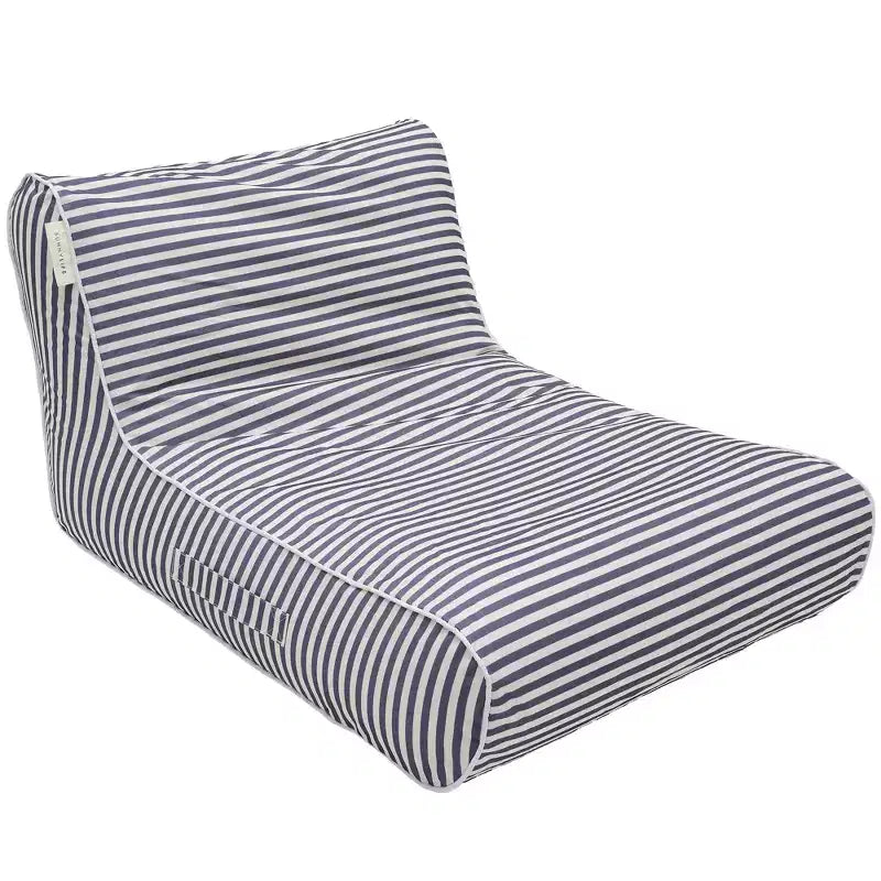 Sunnylife: Luxe Floating Chair - Marine Navy Stripe - Inflatable Poolside Lounge