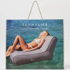 Sunnylife: Luxe Floating Chair - Marine Navy Stripe - Inflatable Poolside Lounge