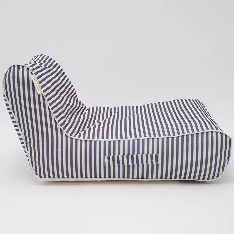 Sunnylife: Luxe Floating Chair - Marine Navy Stripe - Inflatable Poolside Lounge