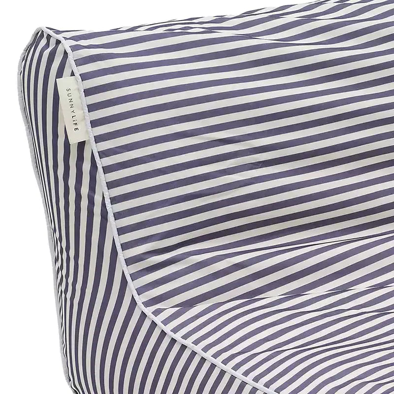 Sunnylife: Luxe Floating Chair - Marine Navy Stripe - Inflatable Poolside Lounge
