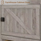 Farmhouse TV Stand for 75/80 Inch TVs, Entertainment Center with Storage Drawers&Open Shelf, Television Consoles Stands for Living Room, Bedroom