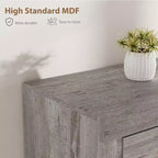 Farmhouse TV Stand for 75/80 Inch TVs, Entertainment Center with Storage Drawers&Open Shelf, Television Consoles Stands for Living Room, Bedroom