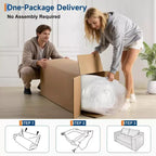 75 2-in-1 Convertible Sofa Bed, Boneless Couch Bed with 2 Pillow, Folding Pull Out Couch, Loveseat Sleeper Sofa, Futon Couch