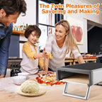 Garvee 12 Portable Outdoor Pizza Oven, Pizza Cooking Platform for Camping, Backyard, Tailgating, Gray
